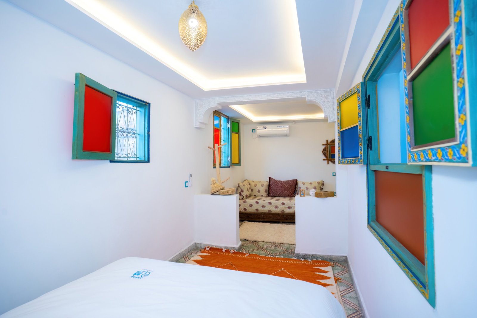 Lalla Rahima room, the room seen from the bed